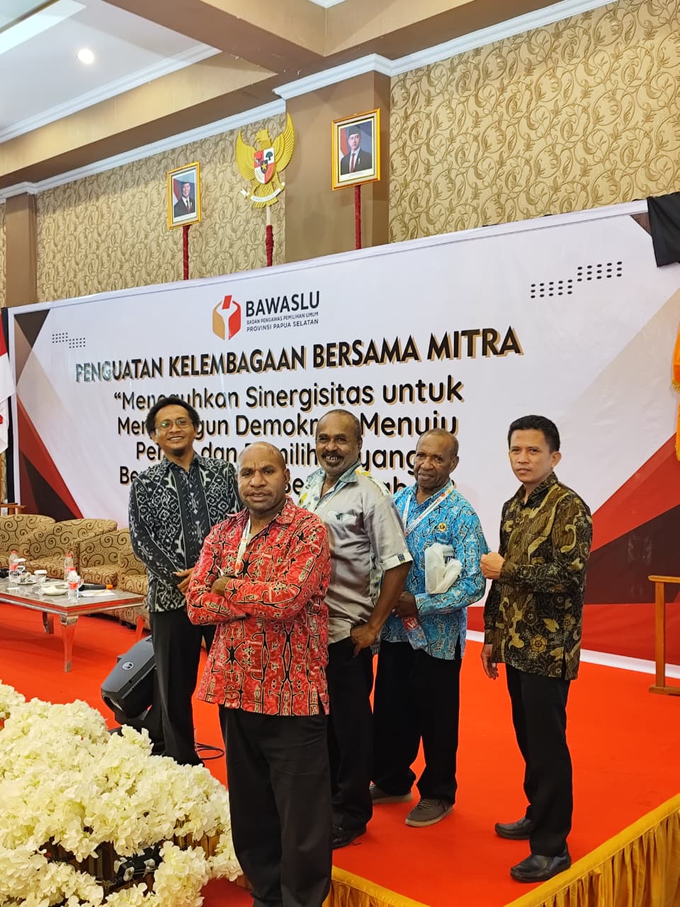 Ketua dan Anggota Bawaslu Merauke hadiri kegiatan penguatan kelembagaan di Hotel Swiss Bel