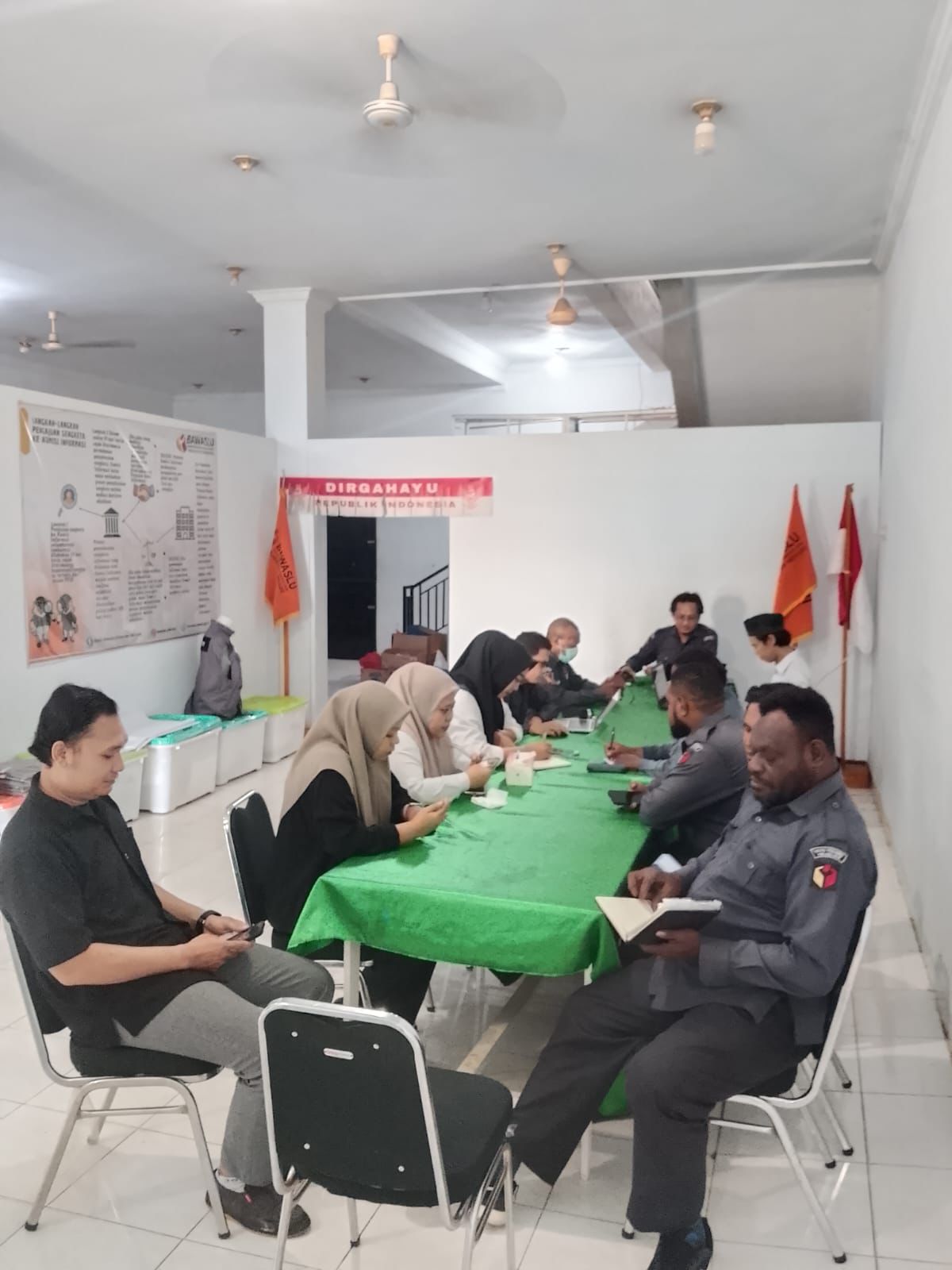 Bawaslu Kabupaten Merauke Melaksanakan Rapat Evaluasi Kinerja Mingguan