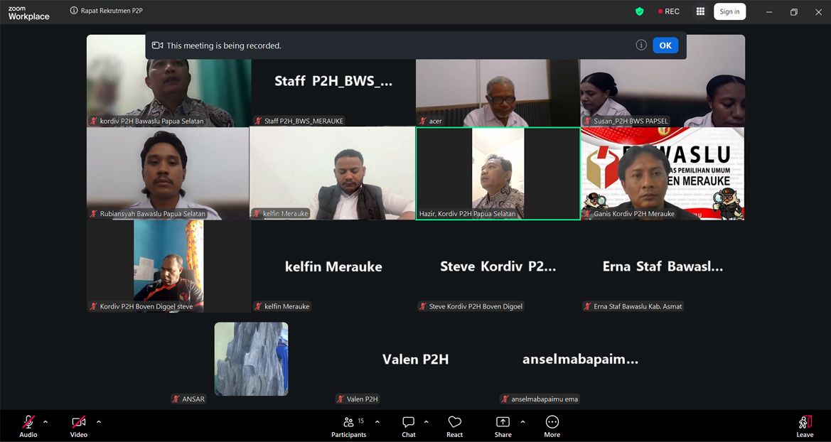 Dalam rangka meningkatkan kualitas pelaksanaan Program Pengawas Partisipatif (P2P) tahun 2026, dilakukan evaluasi terhadap progres rekrutmen peserta. Rabu, (29/04/2026).