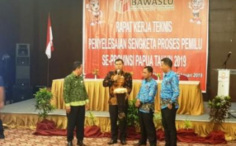 PENYELESAIAN SENGKETA PROSES PEMILU 2019 BAWASLU PAPUA TERBANYAK DI INDONESIA