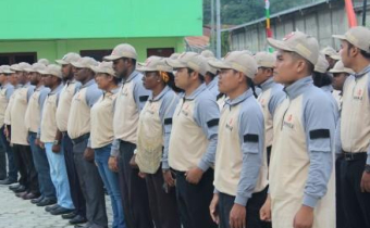 MENUJU 17 APRIL 2019, BAWASLU PAPUA GELAR APEL SIAGA