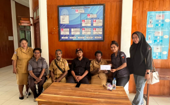 Kordiv P2H Bawaslu Merauke bersama staff lakukan uji petik di Distrik Sota