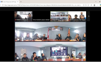Mantapkan Penyusunan SKP, ASN Sekretariat Bawaslu Merauke Ikuti Sosialisasi via Zoom
